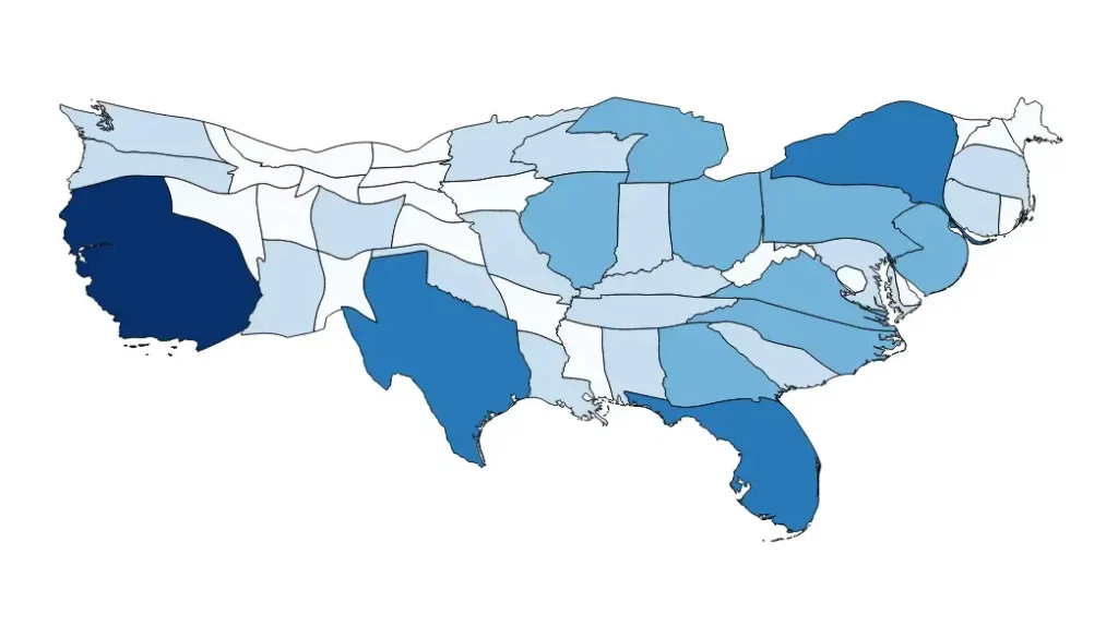 Cartogram Map