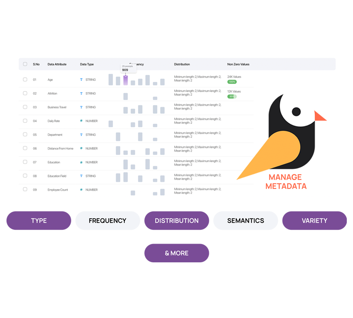 manage data glossary with Nutcracker